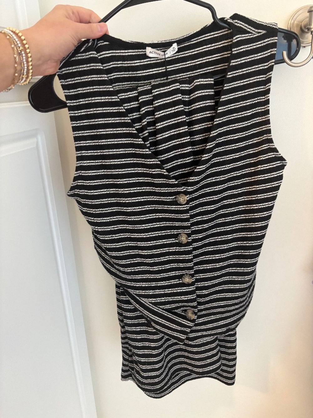 striped two piece set
